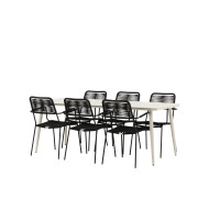 Produktbild för Lina Matbord med Lindos Stolarna