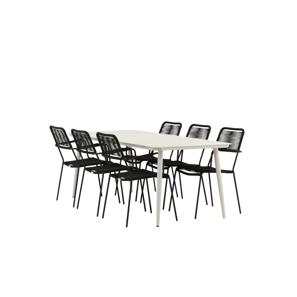 Produktbild för Lina Matbord med Lindos Stolarna