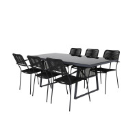 Produktbild för Dallas Matbord med Lindos Stolarna
