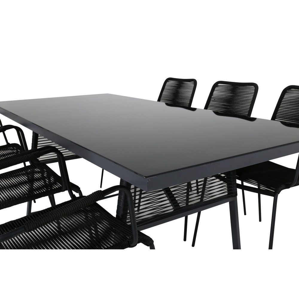 Produktbild för Dallas Matbord med Lindos Stolarna