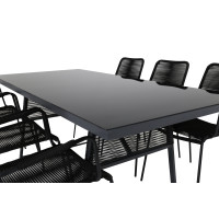 Produktbild för Dallas Matbord med Lindos Stolarna