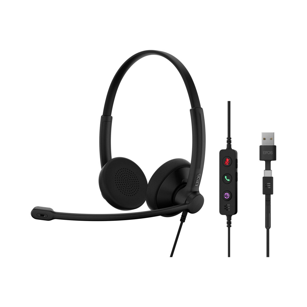 Produktbild för EPOS IMPACT 100 Series - headset - USB-A, USB-C