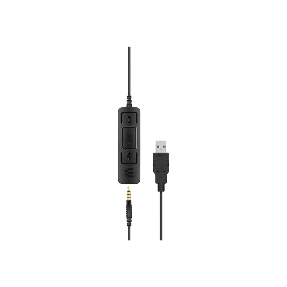 Produktbild för EPOS SC 75 USB MS - headset - 3,5 mm kontakt, USB