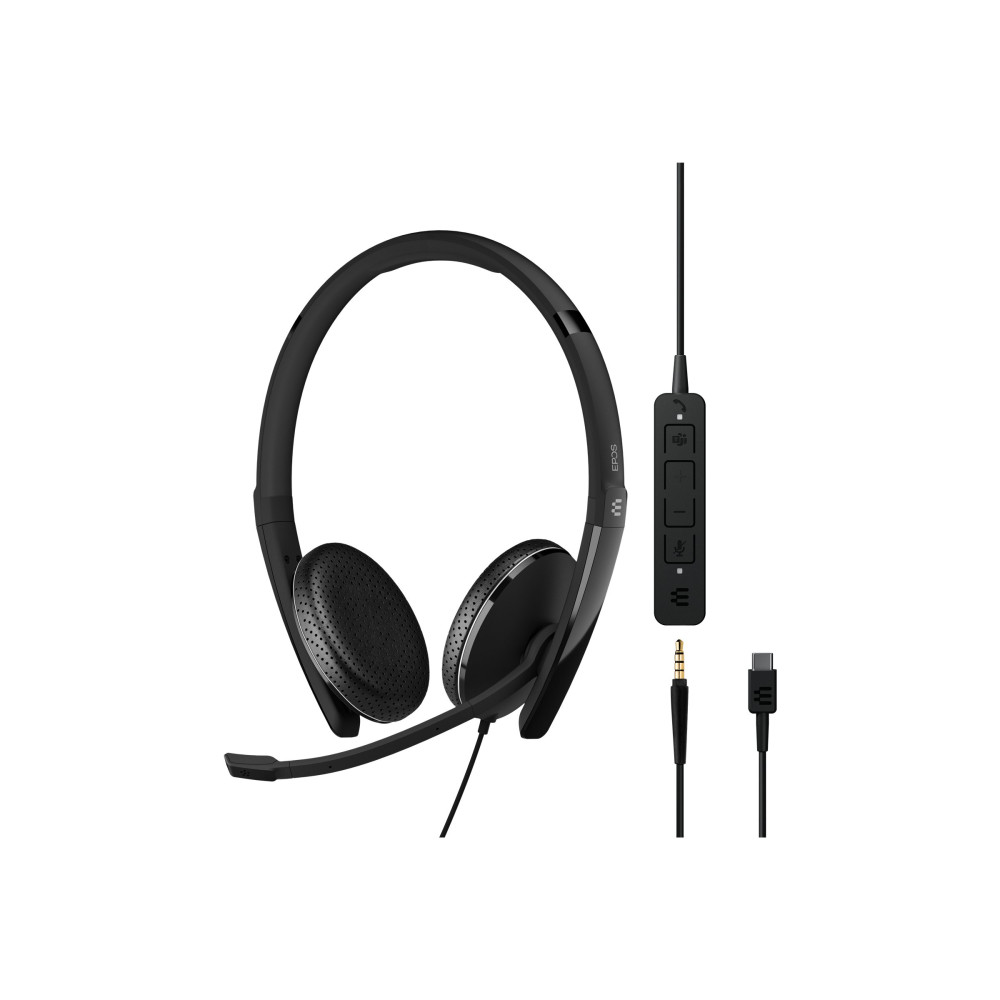 Produktbild för EPOS ADAPT 165T USB-C II - headset - 3,5 mm kontakt, USB-C