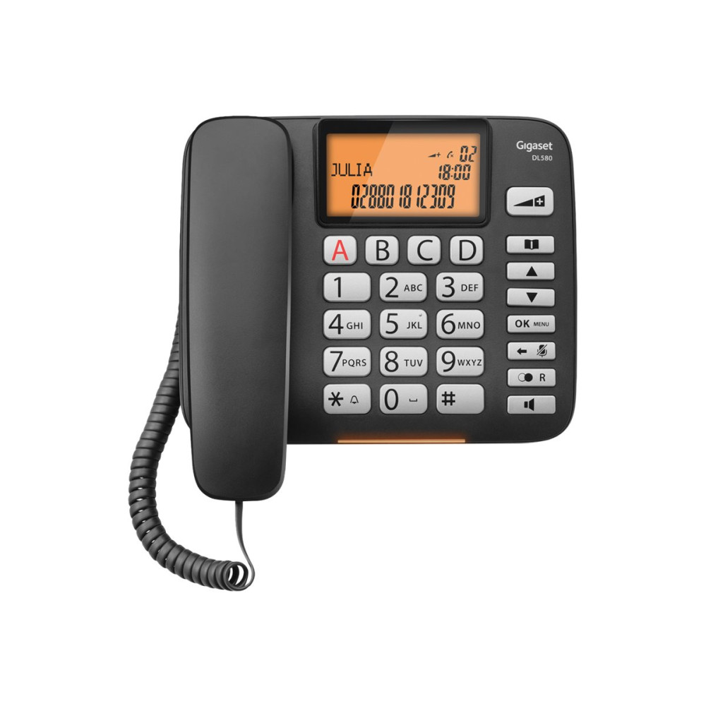 Produktbild för Gigaset DL580 - fast telefon med nummerpresentation