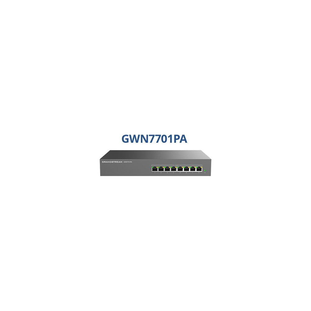 Produktbild för Grandstream GWN7700 Series GWN7701PA - switch - 8 portar - ohanterad