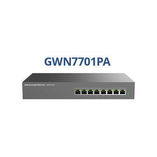 Grandstream Grandstream GWN7700 Series GWN7701PA - switch - 8 portar - ohanterad