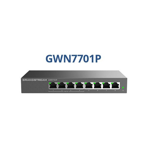 Grandstream Grandstream GWN7700 Series GWN7701P - switch - 8 portar - ohanterad