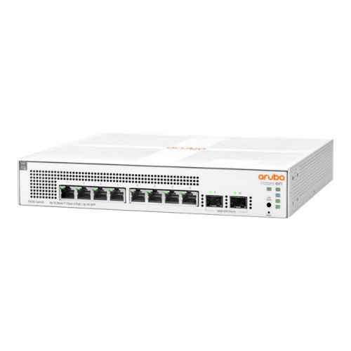 Hewlett Packard Enterprise HPE Networking Instant On 1930 8G Class4 PoE 2SFP 124W Switch - switch - 8 portar - Administrerad - rackmonterbar