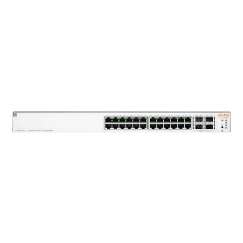Hewlett Packard Enterprise HPE Networking Instant On 1930 24G Class4 PoE 4SFP/SFP+ 370W Switch - switch - 28 portar - Administrerad - rackmonterbar