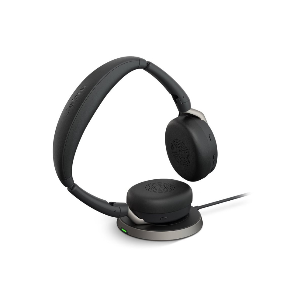 Produktbild för Jabra Evolve2 65 Flex UC Stereo - headset - USB-A - med trådlös laddningsplatta