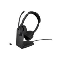 Produktbild för Jabra Evolve2 55 UC Stereo - headset - USB-C - med laddningsställ