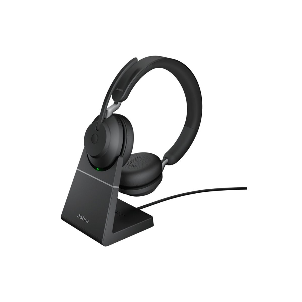 Produktbild för Jabra Evolve2 65 UC Stereo - headset - USB-C - med laddningsställ