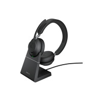 Produktbild för Jabra Evolve2 65 UC Stereo - headset - USB-C - med laddningsställ