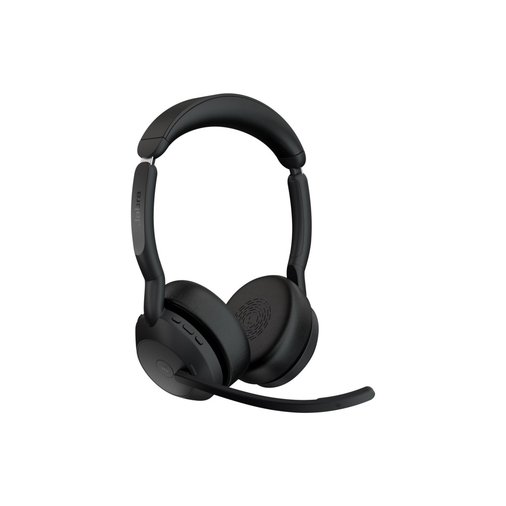 Produktbild för Jabra Evolve2 55 MS Stereo - headset - USB-C - med laddningsställ