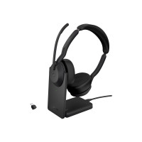 Produktbild för Jabra Evolve2 55 MS Stereo - headset - USB-C - med laddningsställ