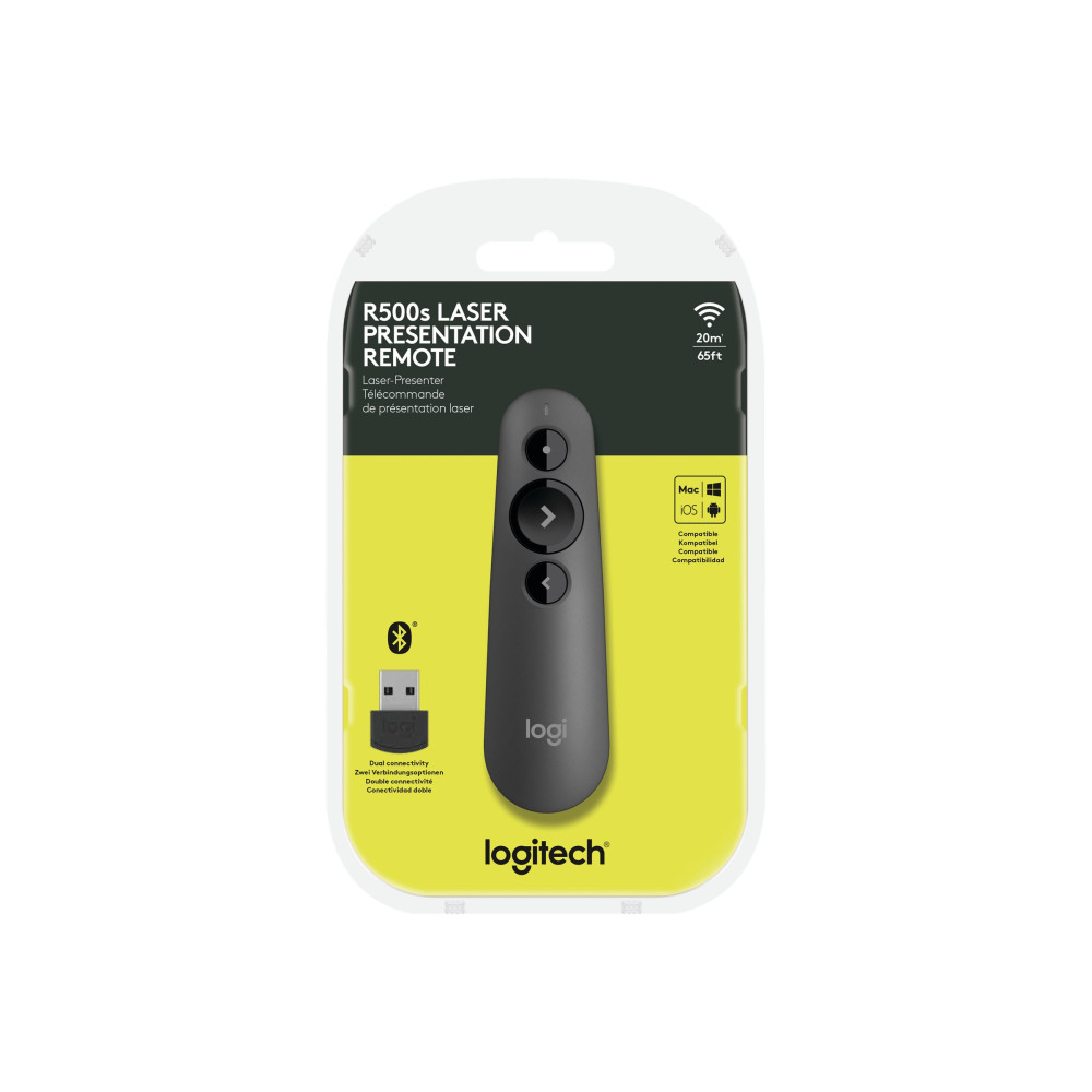 Produktbild för Logitech R500s presentationsfjärrkontroll - grafit