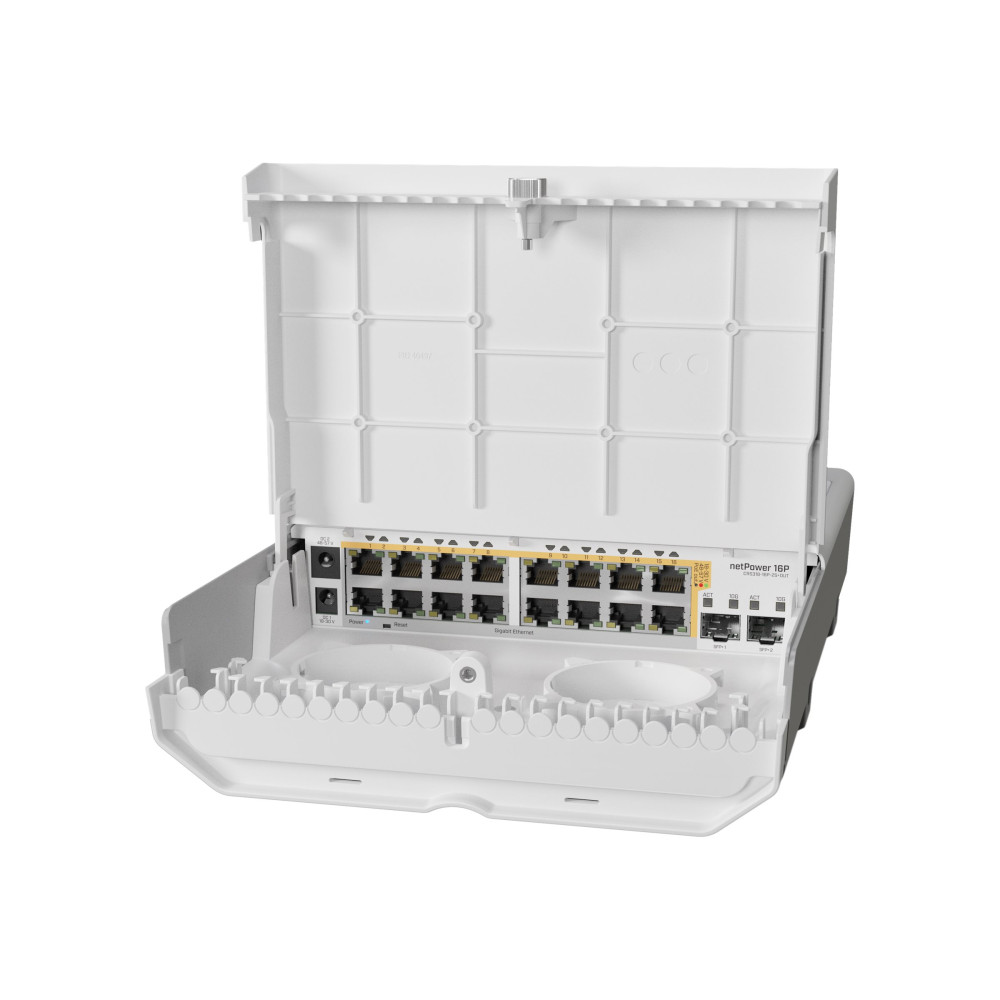 Produktbild för MikroTik netPower 16P - switch - 16 portar