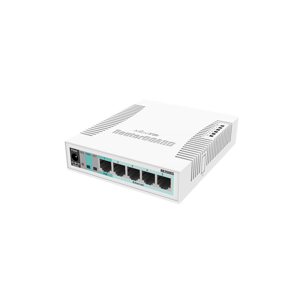 Produktbild för MikroTik RB260GS - switch - 6 portar - Administrerad