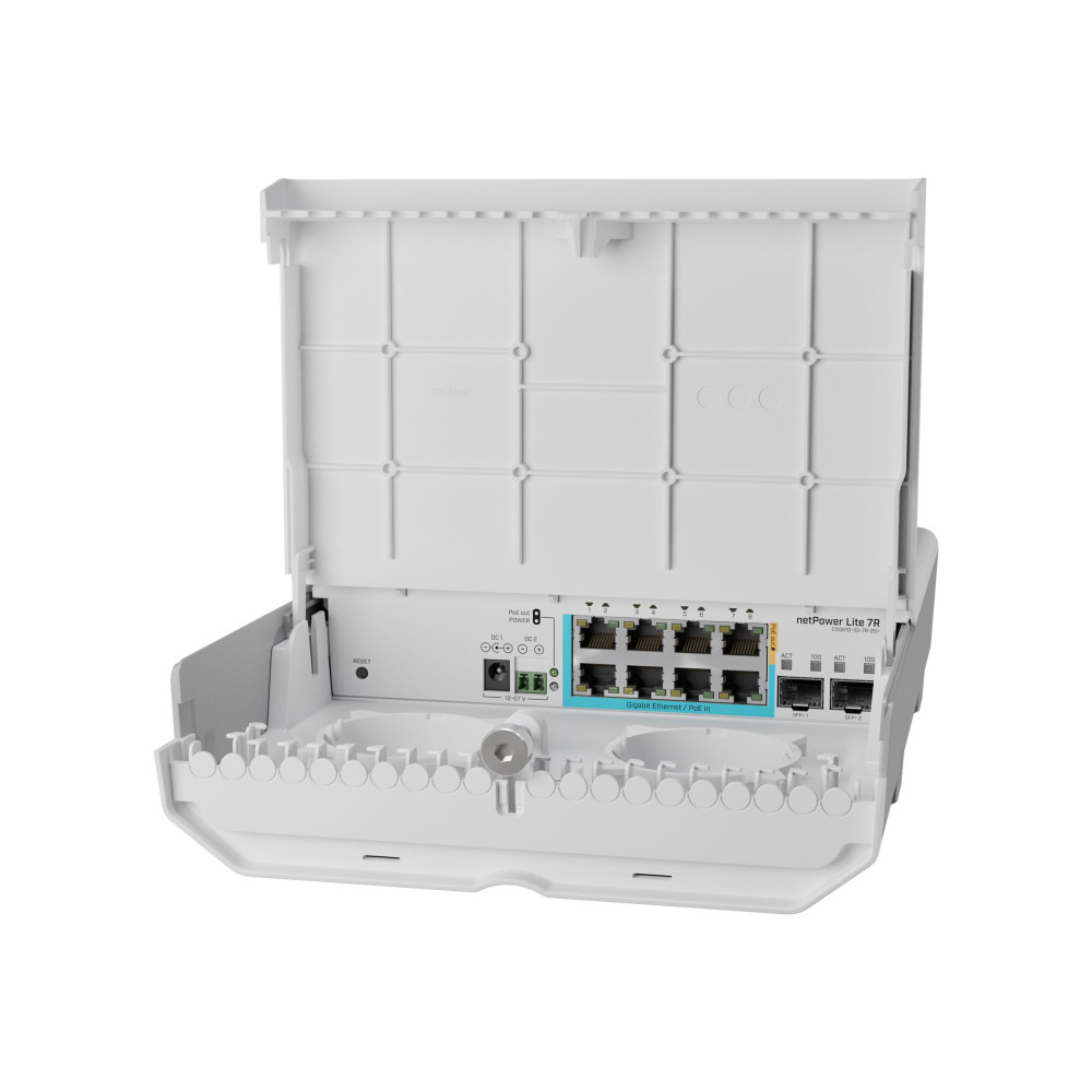 Produktbild för MikroTik netPower Lite 7R - switch - 8 portar - takmonterbar