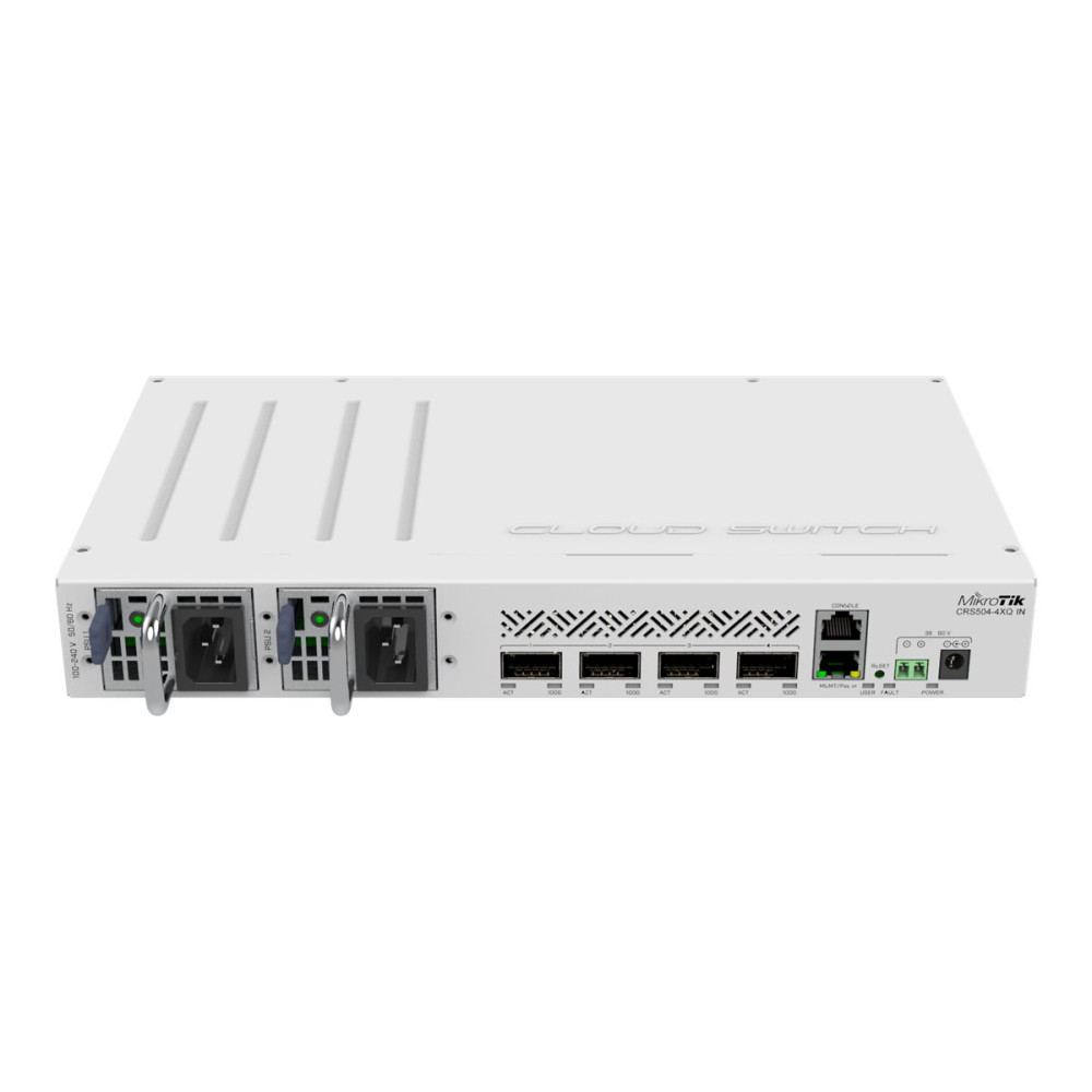 Produktbild för MikroTik CRS504-4XQ-IN - switch - 4 portar - Administrerad - rackmonterbar