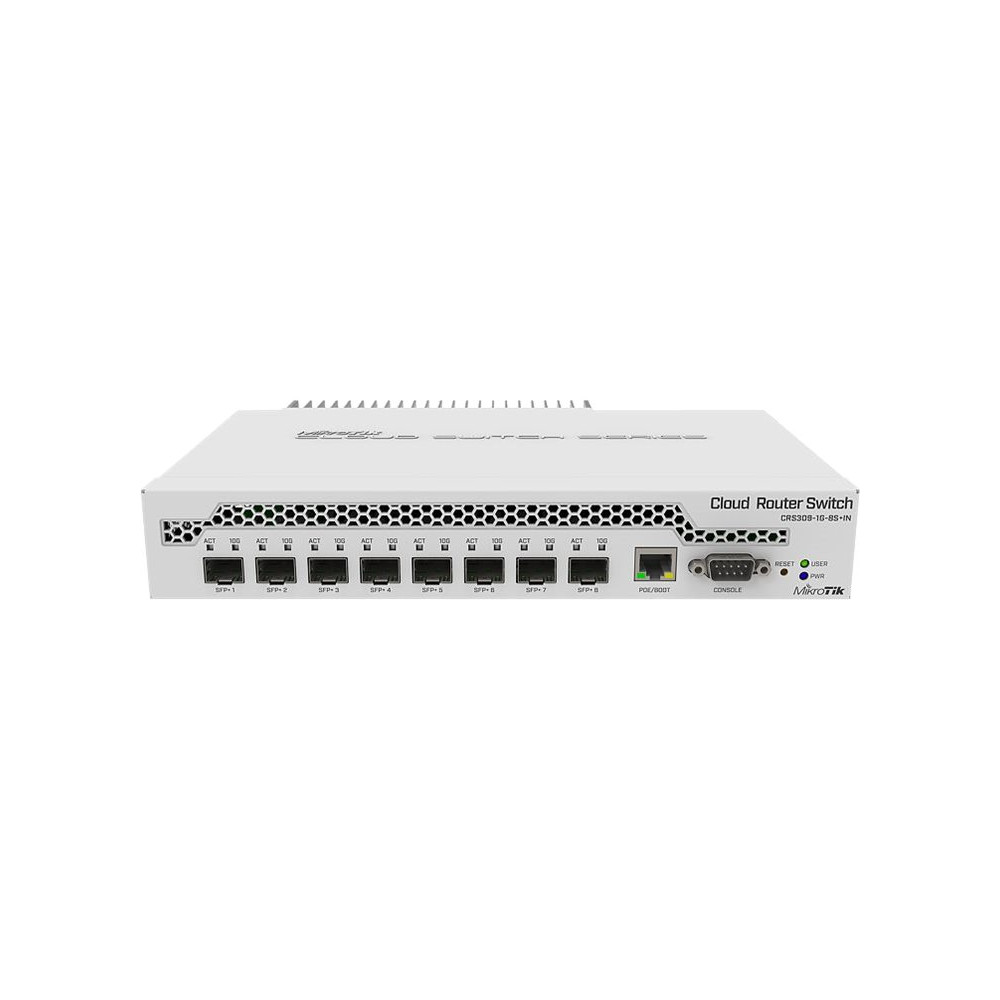 Produktbild för MikroTik Cloud Router Switch CRS309-1G-8S+IN - switch - 8 portar - Administrerad - rackmonterbar