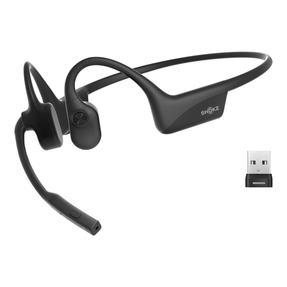 Produktbild för SHOKZ OpenComm2 UC - 2025 Upgrade - headset - USB-A via Bluetooth-adapter