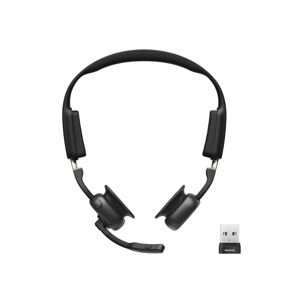 Produktbild för SHOKZ OpenMeet UC - headset - USB-A via Bluetooth-adapter