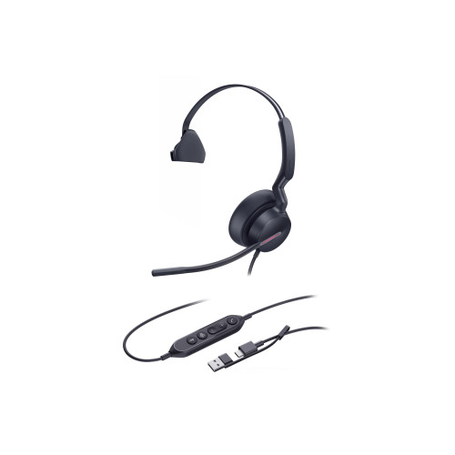 YEALINK Yealink UH46 Mono - headset - USB-A, USB-C