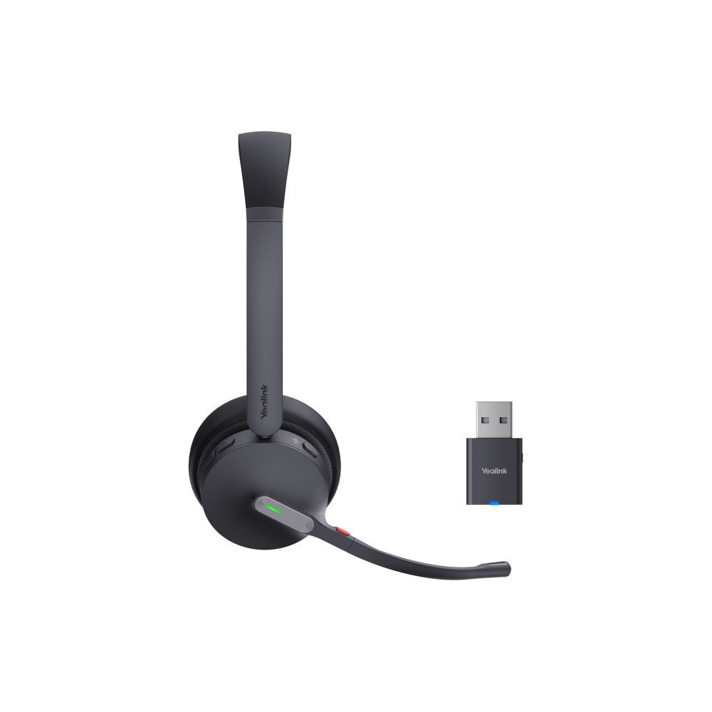 Produktbild för Yealink WH64 Hybrid Dual - headset - USB-A via DECT-adapter, USB-C