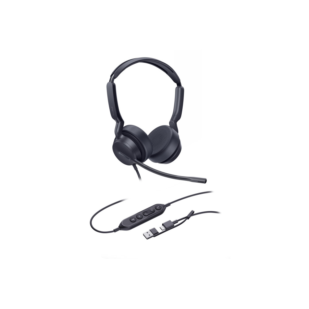 Produktbild för Yealink UH42 Dual - headset - USB-A, USB-C