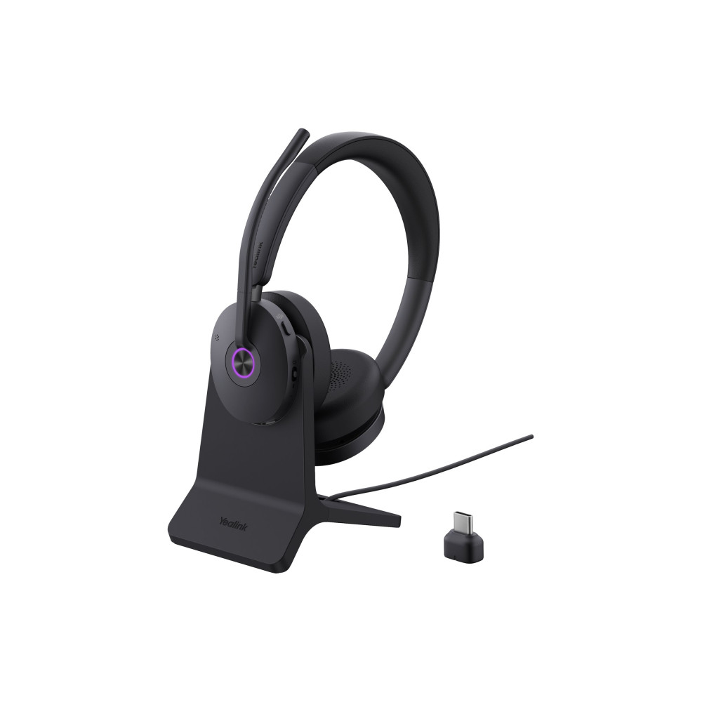 Produktbild för Yealink BH74 Teams - headset - USB-C via Bluetooth-adapter - med laddningsställ