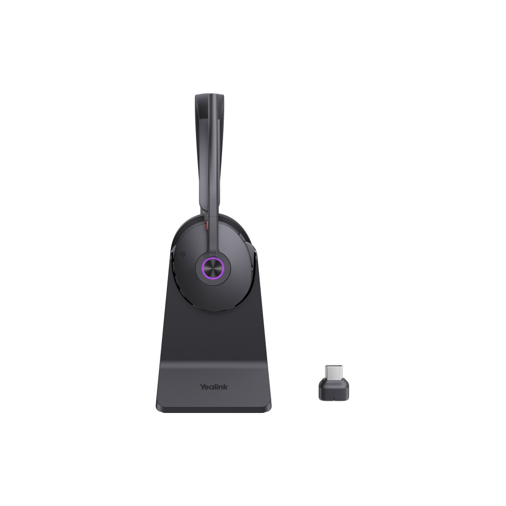 Produktbild för Yealink BH74 Teams - headset - USB-C via Bluetooth-adapter - med laddningsställ