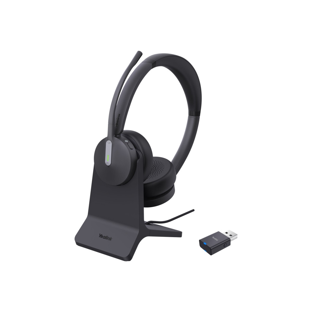 Produktbild för Yealink WH64 Dual - headset - med BHC70 laddningsställ