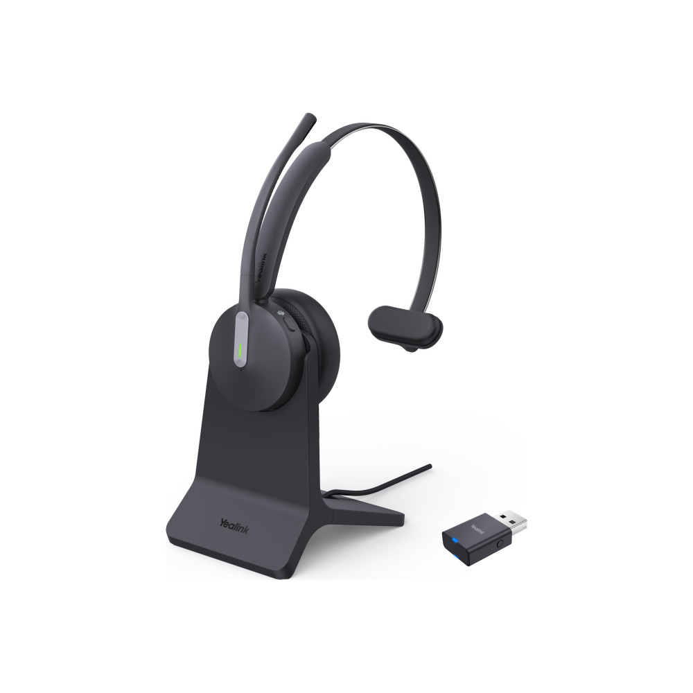 Produktbild för Yealink - headset - USB-A via DECT-adapter, USB-C - med BHC70 laddningsställ