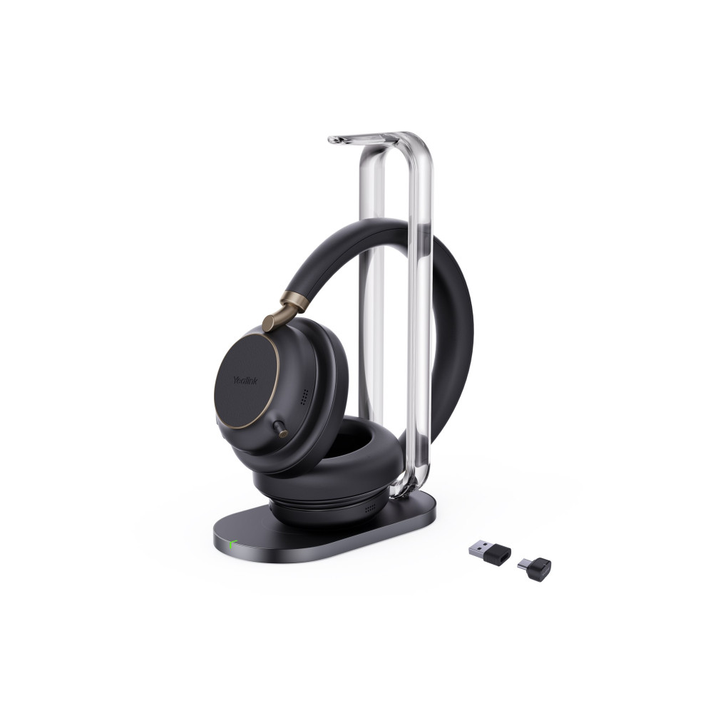 Produktbild för Yealink BH76 Plus - headset - USB-A via Bluetooth-adapter, USB-C via Bluetooth-adapter