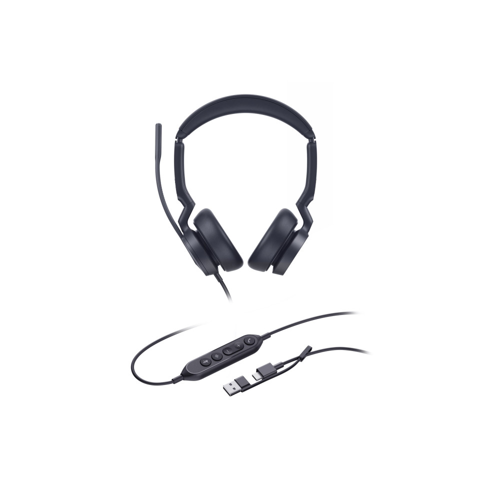 Produktbild för Yealink UH46 Dual - headset - USB-A, USB-C