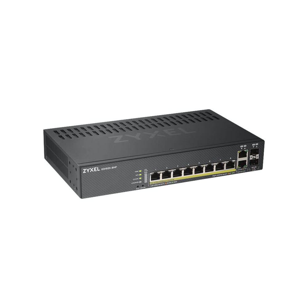 Produktbild för Zyxel GS1920-8HPv2 - switch - 8 portar - smart