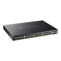 Produktbild för Zyxel XGS2220 Series XGS2220-54HP - switch - 48-portars GbE L3-åtkomst, NebulaFLEX Cloud med 6 10 G uplink - 54 portar - Administrerad - rackmonterbar