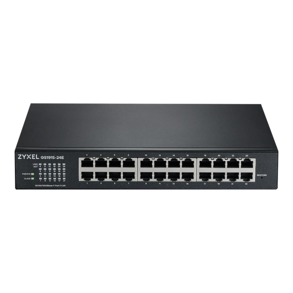 Produktbild för Zyxel GS1915 Series GS1915-24E - switch - NebulaFLEX-kompatibel - 24 portar - smart