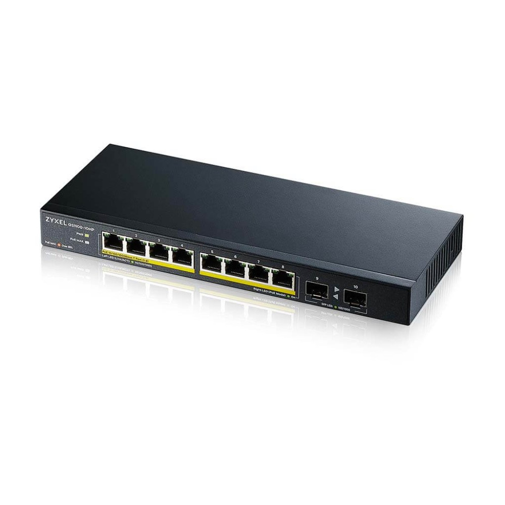 Produktbild för Zyxel GS1100-10HP - switch - 10 portar - ohanterad