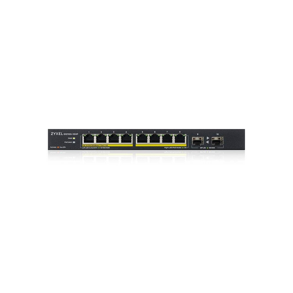 Produktbild för Zyxel GS1100-10HP - switch - 10 portar - ohanterad