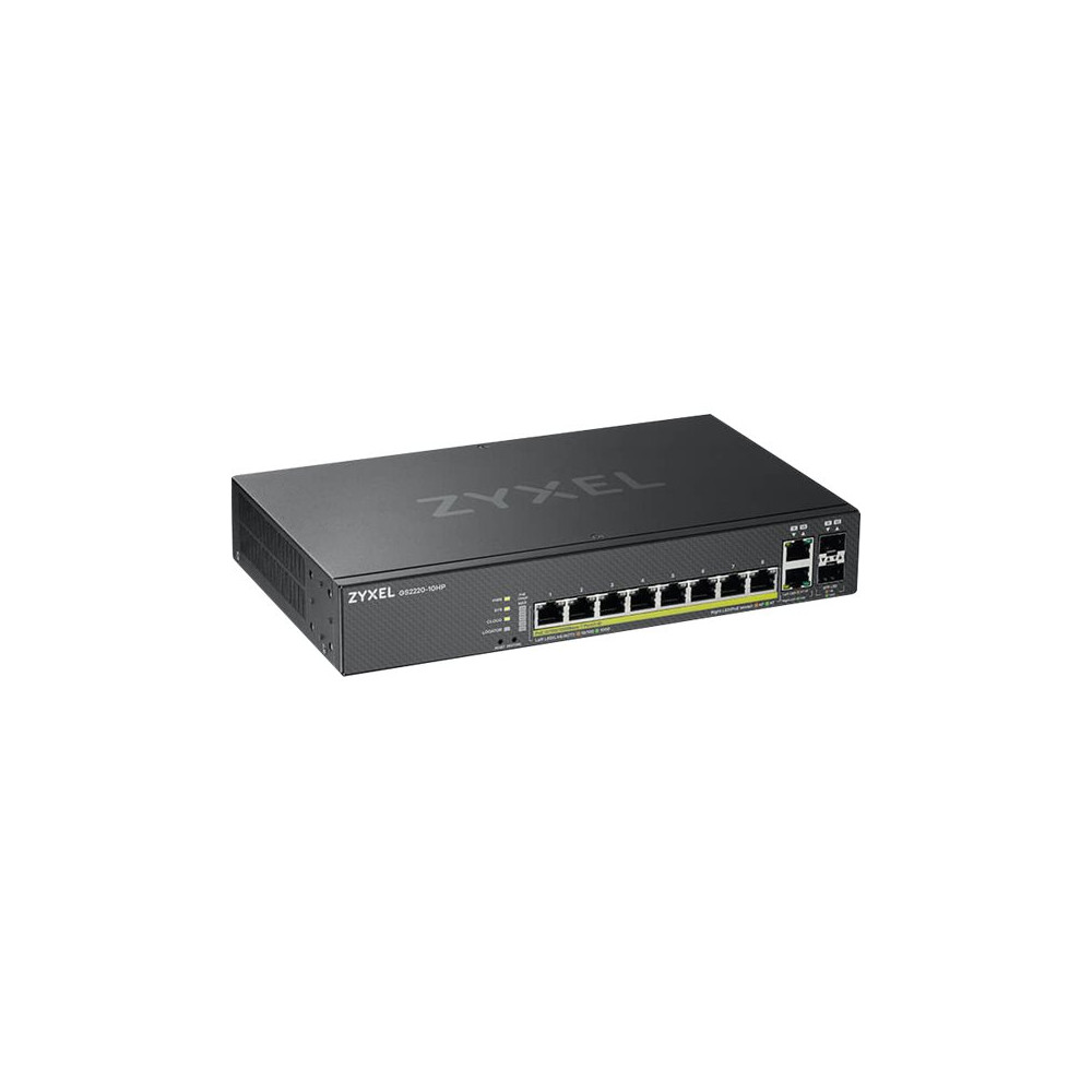 Produktbild för Zyxel GS2220-10HP - switch - 8 portar - Administrerad - rackmonterbar