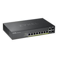 Produktbild för Zyxel GS2220-10HP - switch - 8 portar - Administrerad - rackmonterbar