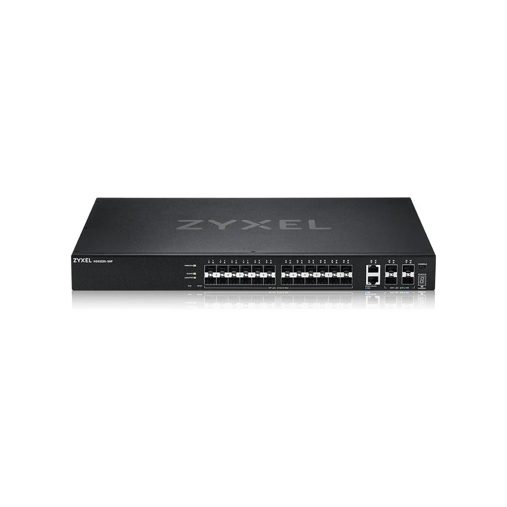 Produktbild för Zyxel XGS2220 Series XGS2220-30F - switch - L3-åtkomst, NebulaFLEX Cloud - 24 portar - Administrerad - rackmonterbar