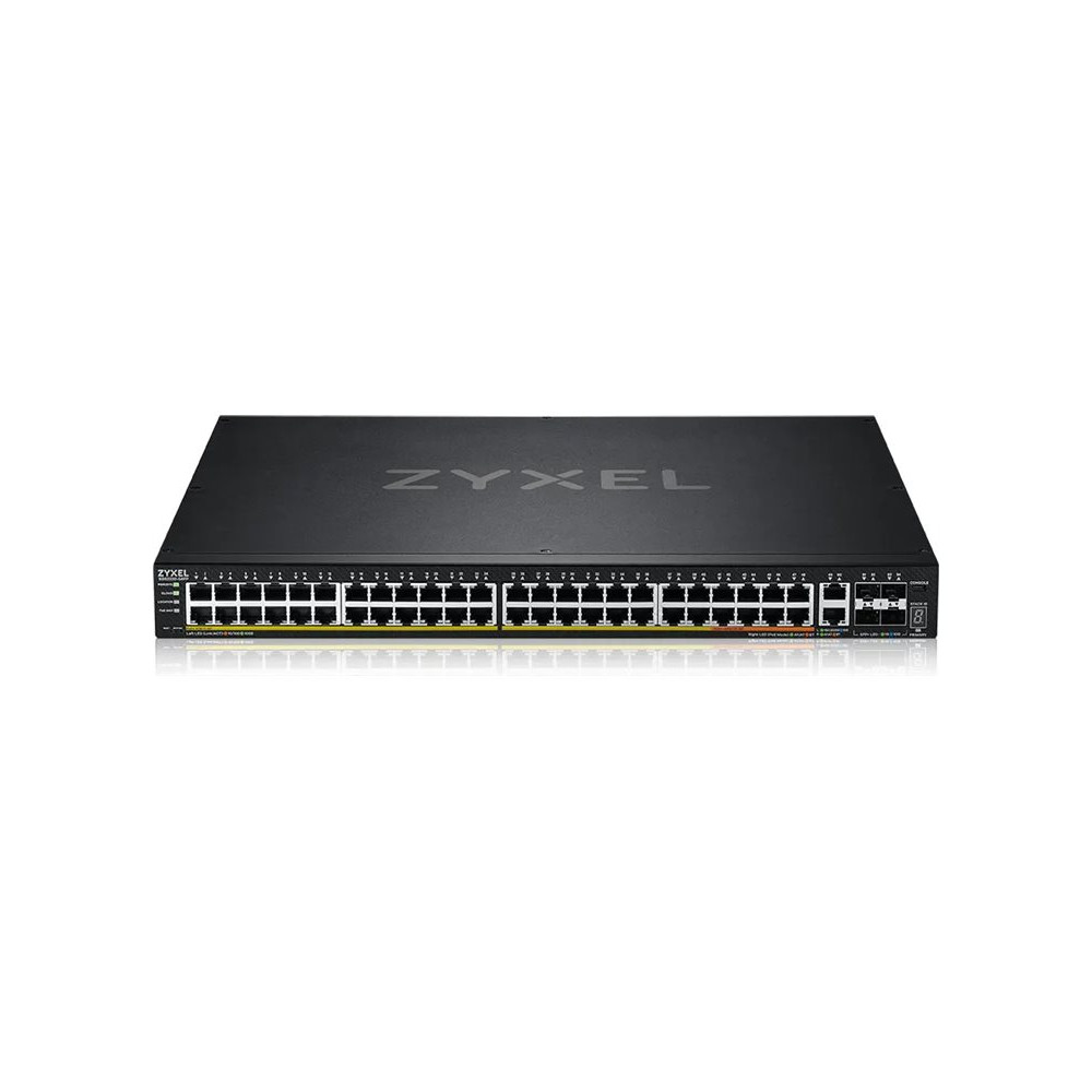 Produktbild för Zyxel XGS2220 Series XGS2220-54FP - switch - L3-åtkomst, NebulaFLEX Cloud, 960 W - 48 portar - Administrerad - rackmonterbar