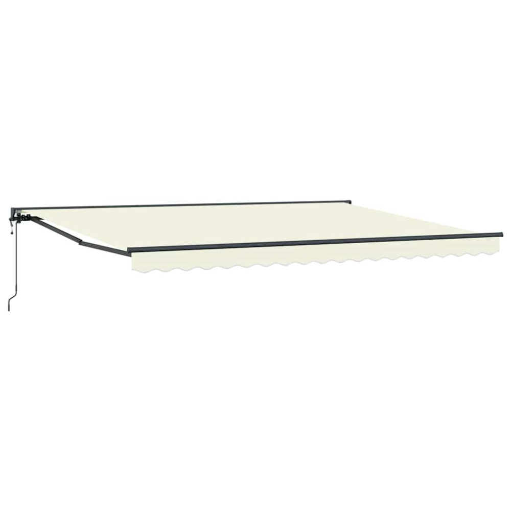 Produktbild för Markisram Kräm 450 × 300 cm Polyester med PU-beläggning