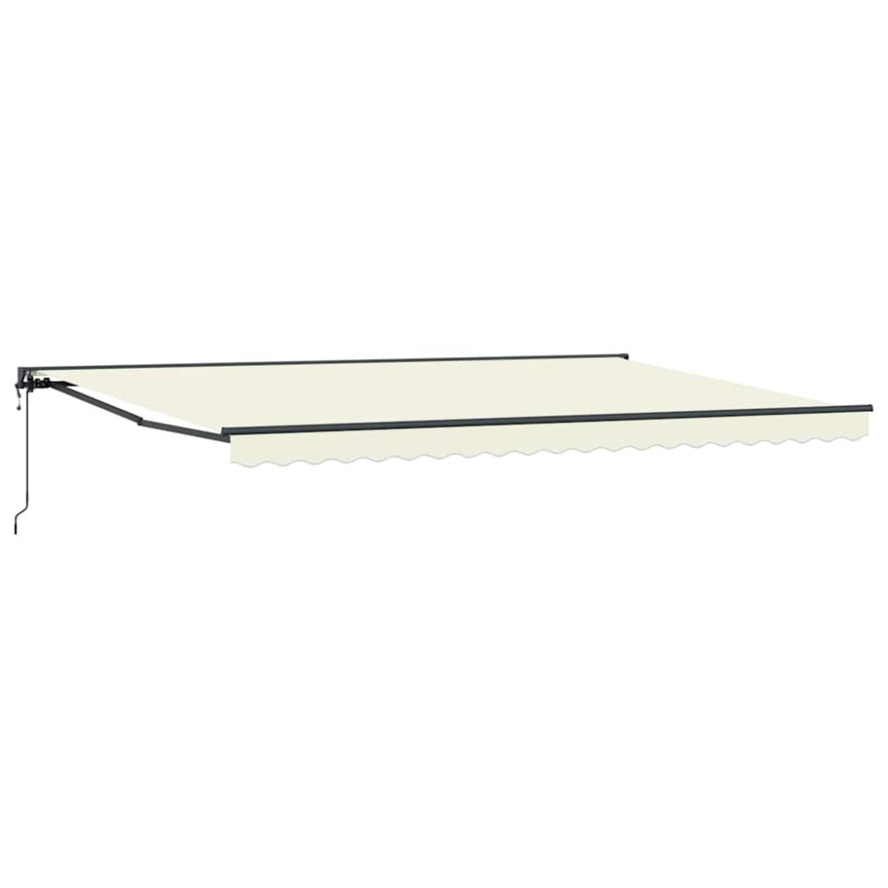 Produktbild för Markisram Kräm 500 × 300 cm Polyester med PU-beläggning