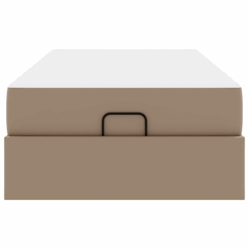 Produktbild för Sängram med madrass Övrigt 2 pcs Tan PVC