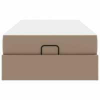 Produktbild för Sängram med madrass Övrigt 2 pcs Tan PVC